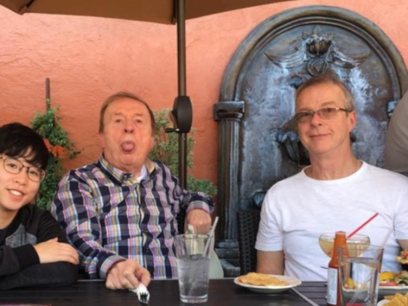 Wa Wa Hsiang with Geoff Emerick and host Peter Doell at L.A. Audio Lunch